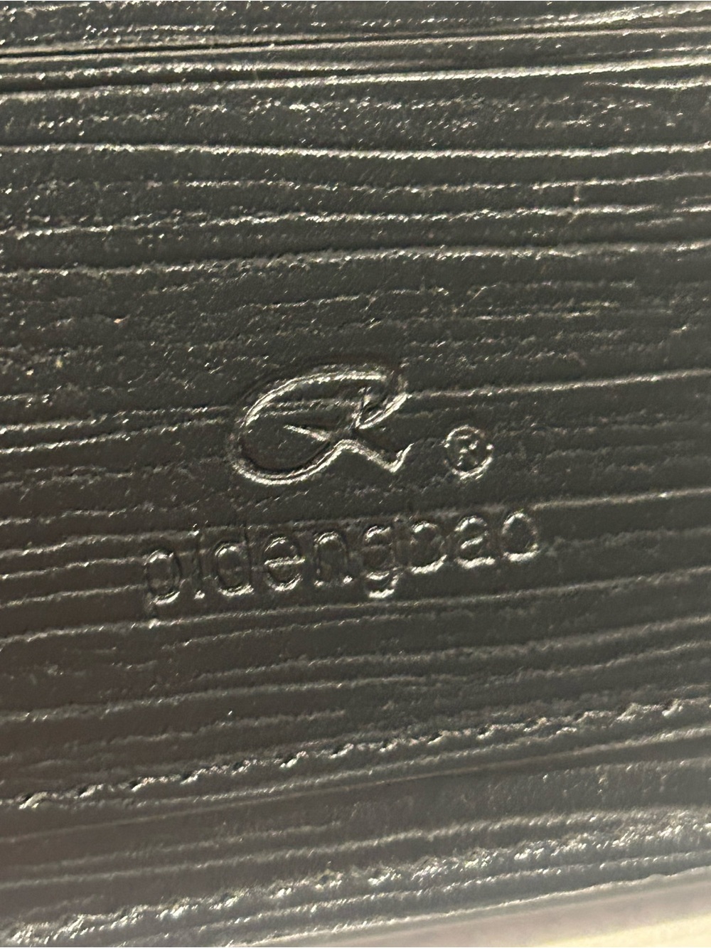 Men's Black Leather Bi-Fold Wallet with Embossed Face and Yellow Eye Accent - Picture 4 of 14